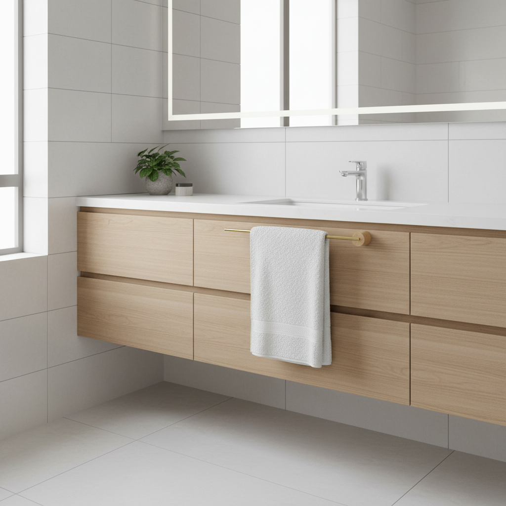 Elegant Metal Towel Rack | Modern Bathroom Towel Storage