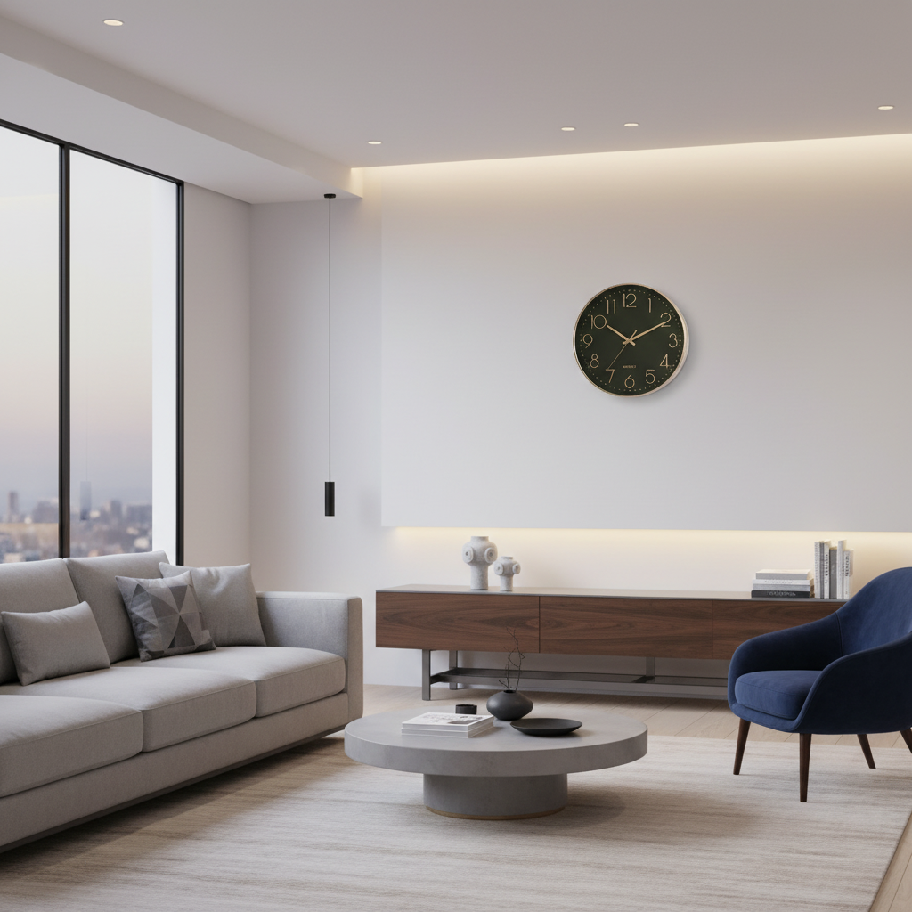 Rose Gold Modern Wall Clock | Elegant Home Decor