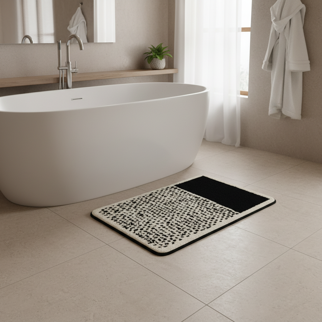 AbstractStep | Non-Slip Bath Mat in Nordic Style