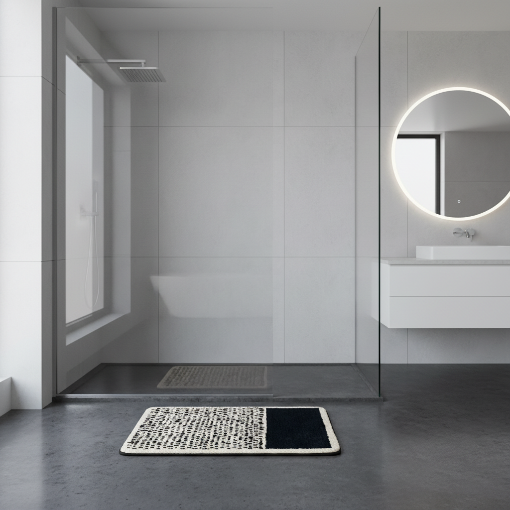 AbstractStep | Non-Slip Bath Mat in Nordic Style