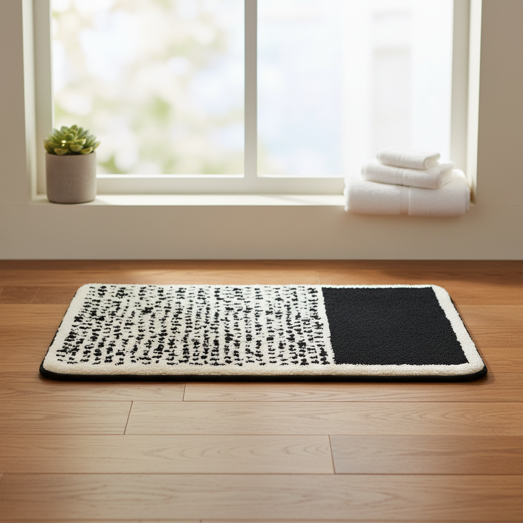 AbstractStep | Non-Slip Bath Mat in Nordic Style