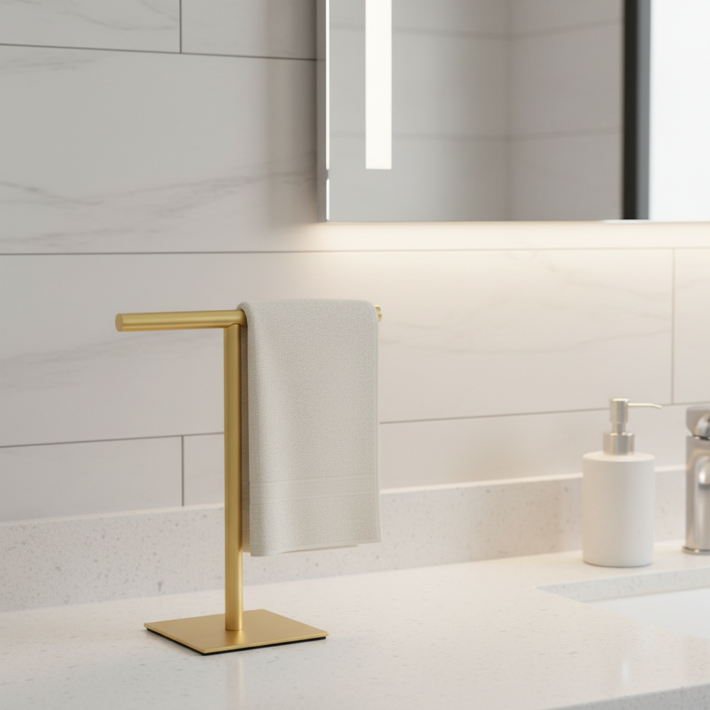 AeriRack | Modern Metal Towel Holder and Bathroom Towel Rack