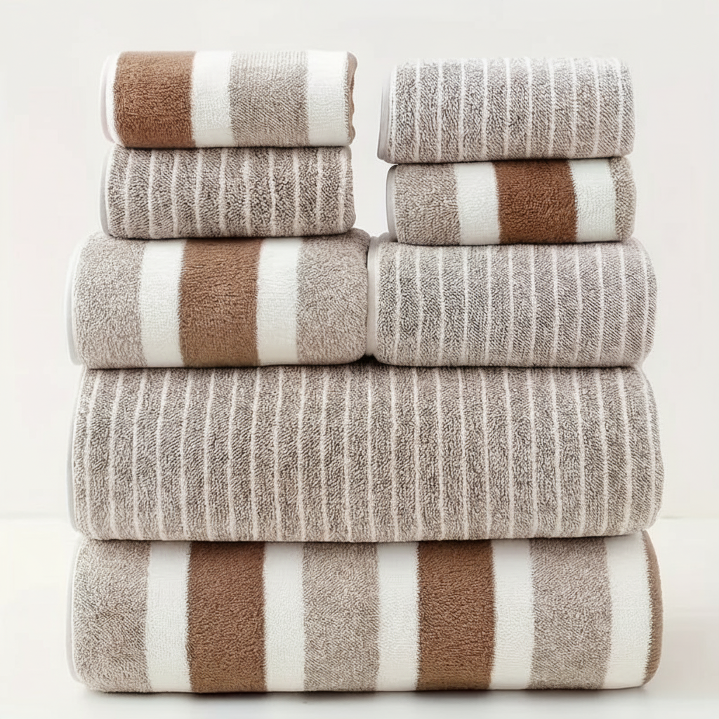 AquaPlush Luxury Bath Towel Set | 8-Piece Towel Set