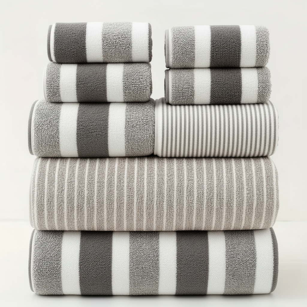 AquaPlush Luxury Bath Towel Set | 8-Piece Towel Set