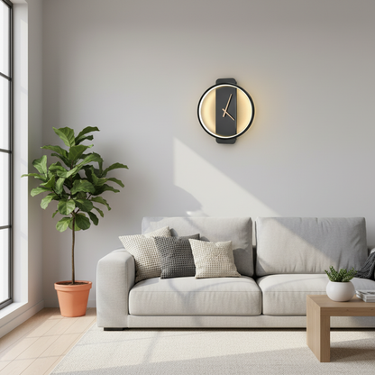 AuraTime | Modern Digital Wall Clock Decor with LED Display