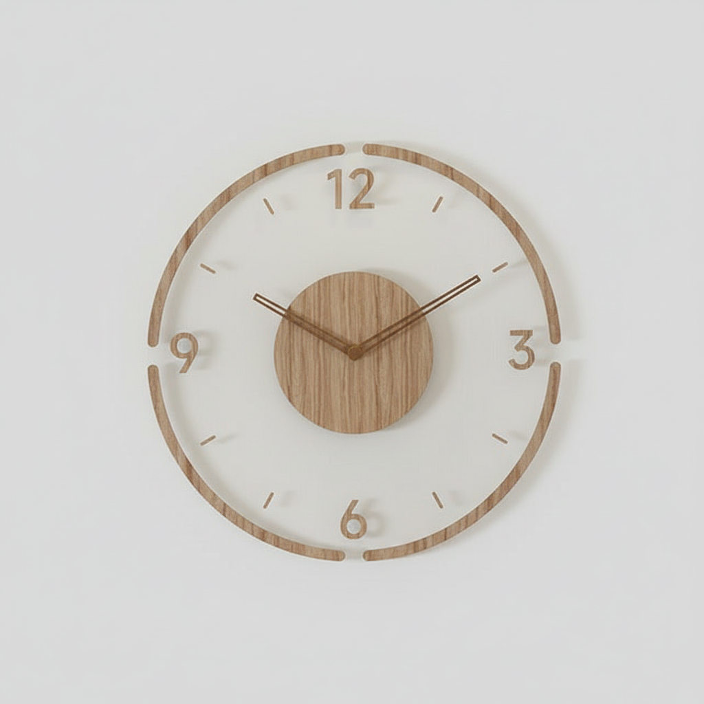 Clocky Silent Wall Clock | Modern Wall Clock Decor 35 cm