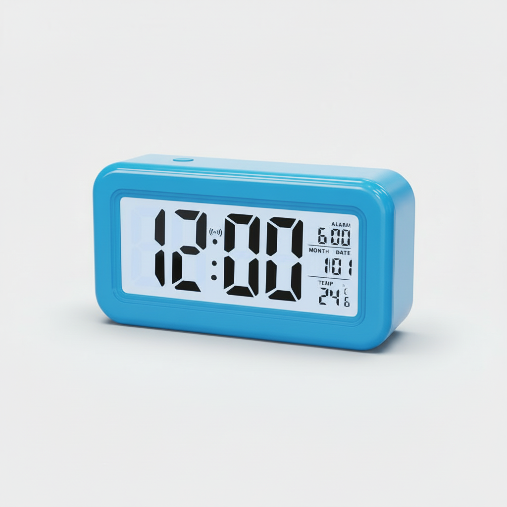 Digital Alarm Clock | Modern Backlit LCD Design