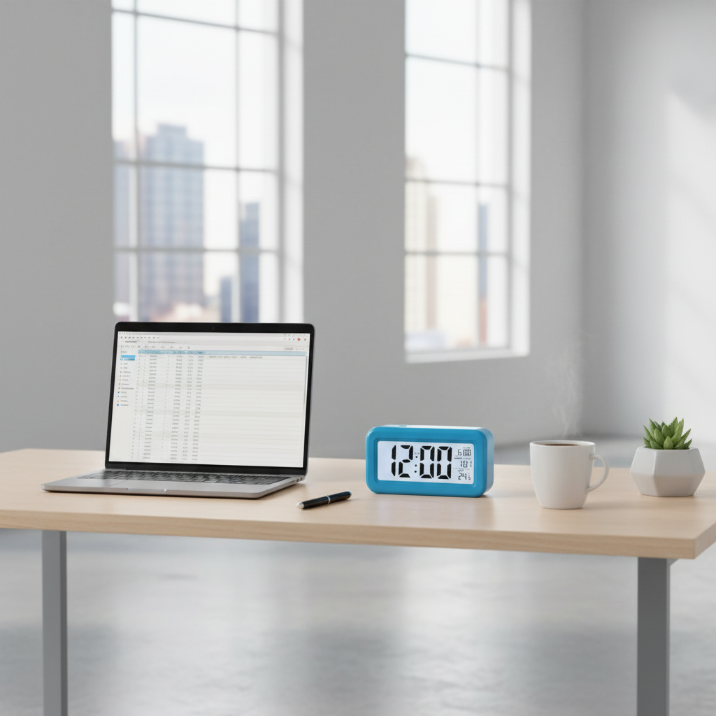 Digital Alarm Clock | Modern Backlit LCD Design