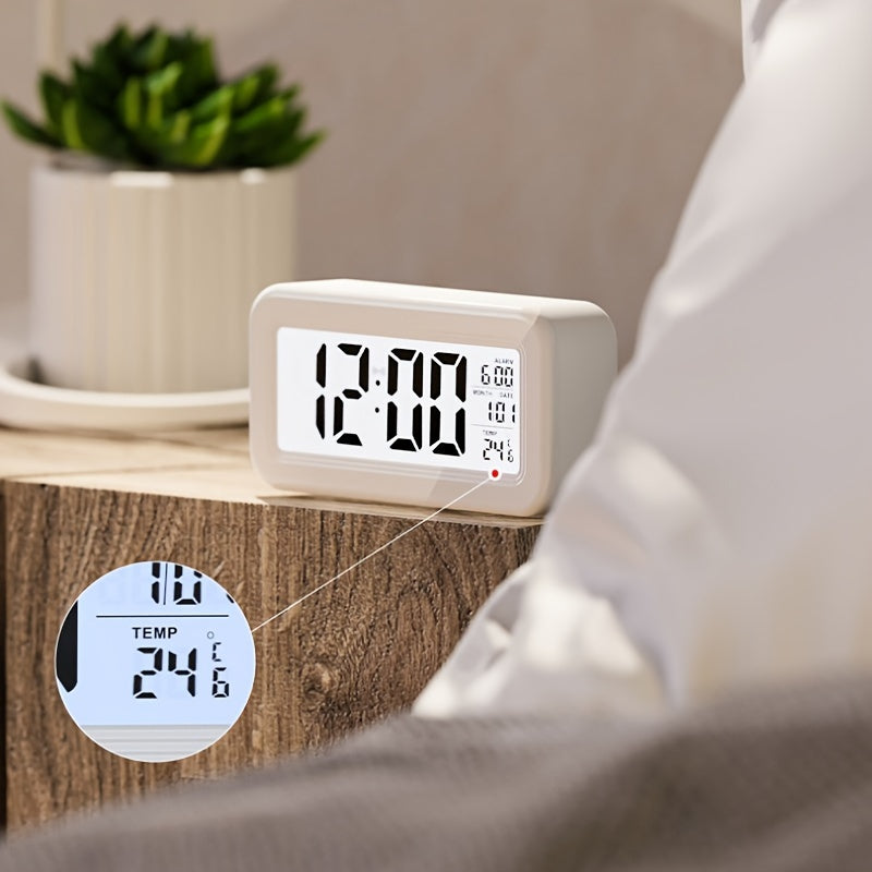 Digital Alarm Clock | Modern Backlit LCD Design 8