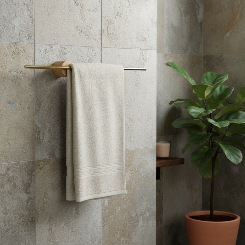 Elegant Metal Towel Rack | Modern Bathroom Towel Storage