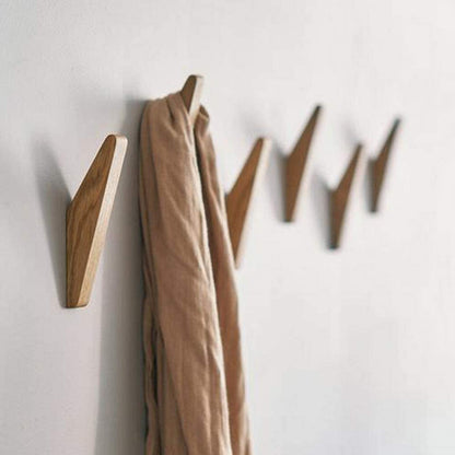 ElmHooks | Set of 6 Minimalist Wooden Wall Hooks 0