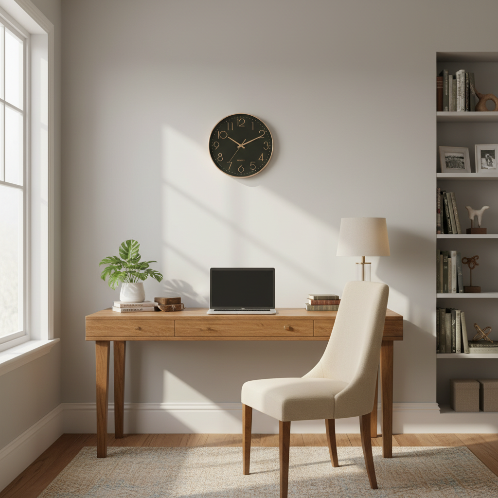 Rose Gold Modern Wall Clock | Elegant Home Decor